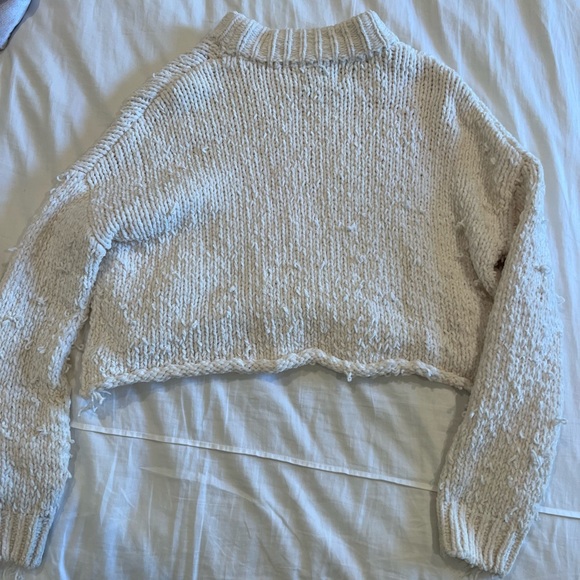 Urban Outfitters Sweaters - Urban Outfitters Chunky Cropped Sweater, Cream, Size XS